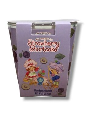 The World Of Strawberry Shortcake Plum Pudding Scented Candle - NWT